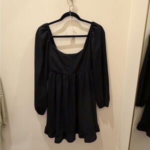 Abercrombie & Fitch Black Long Sleeve Dress